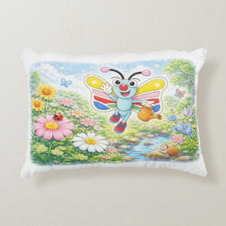 DJ the Butterfly in the Garden Decorative Cushion