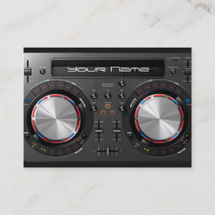 DJ  turntable Business Card