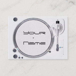 DJ  turntable Business Card