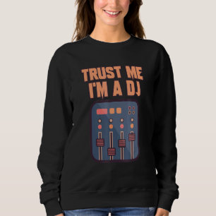 Dj Turntable Deejay Headphones Music Party Club Te Sweatshirt