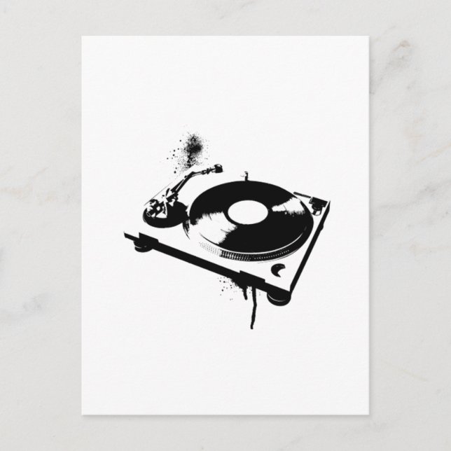 DJ Turntable Postcard (Front)