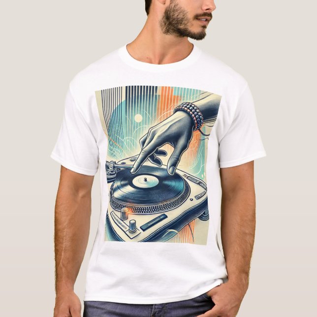 DJ Turntable T-Shirt Design (Front)