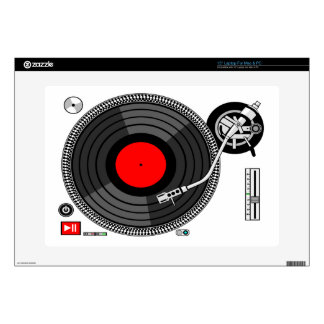 Dj Turntable urban vector Laptop Skin