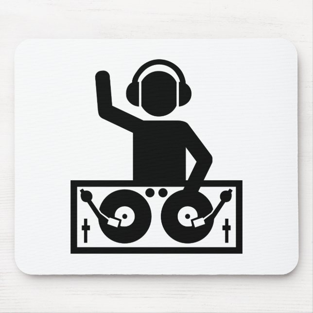 DJ Turntables Mouse Mat (Front)