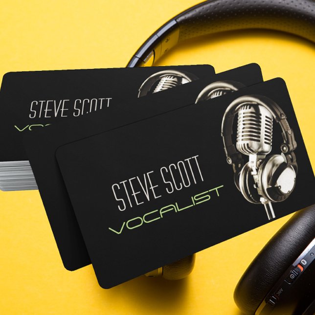 DJ, Vocalist,Singer,Solo,Performance Entertainment Business Card (Creator Uploaded)
