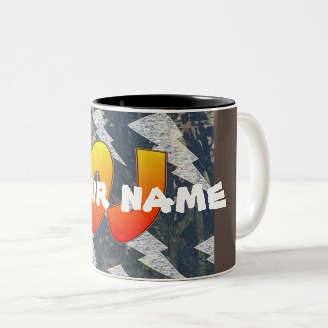 DJ - Your Name - Coffee Mug  (Front Right)