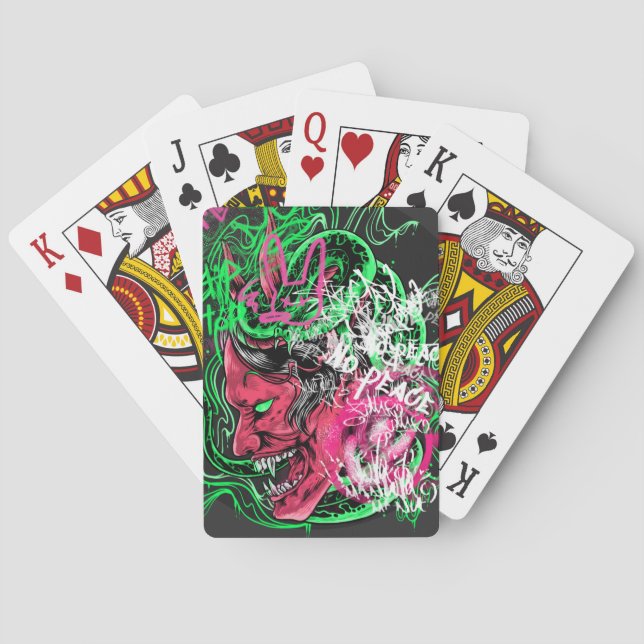 DJ Zombie Monster Playing Cards (Back)