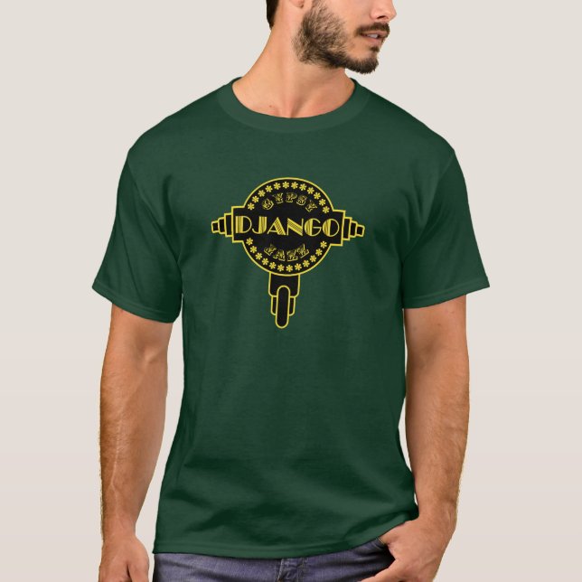 Django Gypsy Jazz Music T-Shirt (Front)