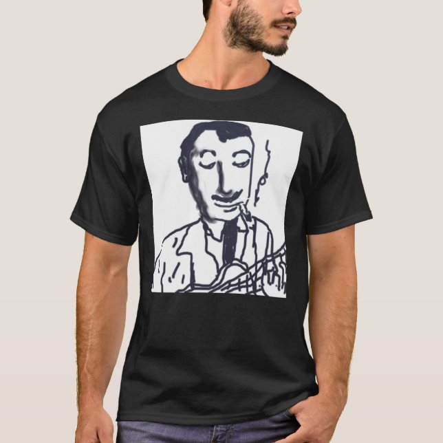 Django Reinhardt, Gyspy Jazz Guitarist, Hot Club,  T-Shirt (Front)