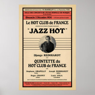 Django Reinhardt - Stephane Grappelli jazz poster
