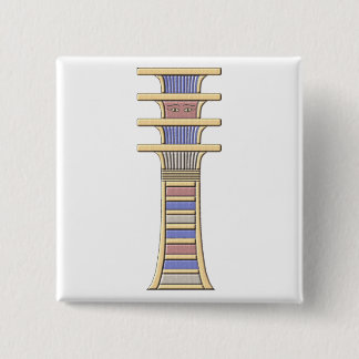 djed 15 cm square badge