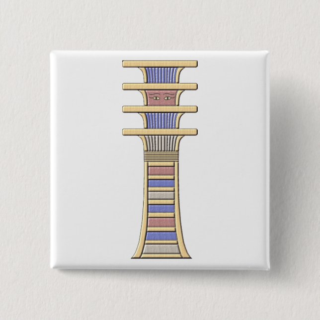 djed 15 cm square badge (Front)
