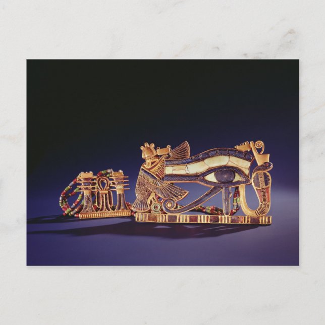 Djed pillar pectoral and wedjet eye pectoral postcard (Front)