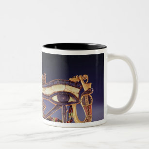 Djed pillar pectoral and wedjet eye pectoral Two-Tone coffee mug
