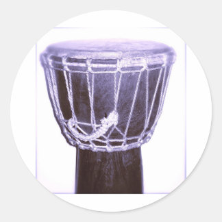Djembe Music Gifts Classic Round Sticker