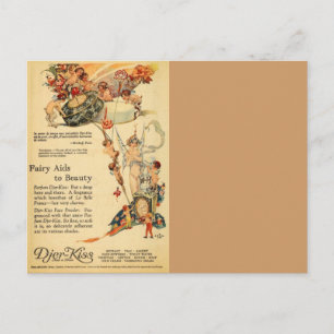 Djer Fairy Aid French Perfume Postcard