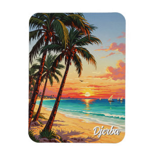Djerba Island Tunisia Travel Postcard Magnet