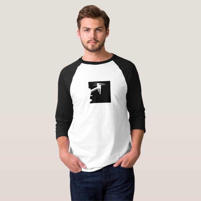DJI Inspire Box Black T-Shirt (Front Full)