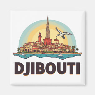 Djibouti Africa Travel Gift 🗺️ Magnet