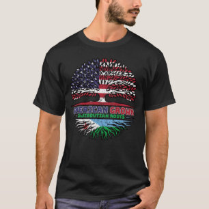 Djibouti Djiboutian American USA Tree Roots Flag T-Shirt