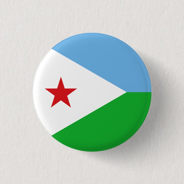 Djibouti Flag 3 Cm Round Badge (Front)