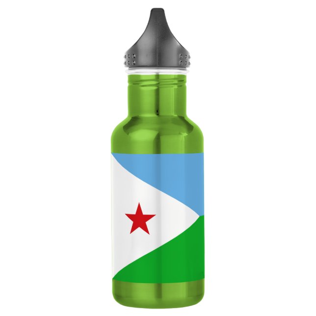 Djibouti Flag 532 Ml Water Bottle (Left)