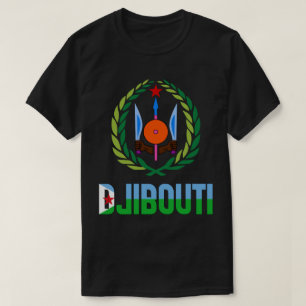 Djibouti Flag and Coat Of Arms Patriotic T-Shirt