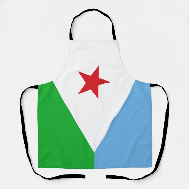 Djibouti Flag Apron (Front)