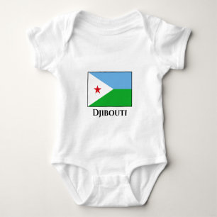 Djibouti Flag Baby Bodysuit