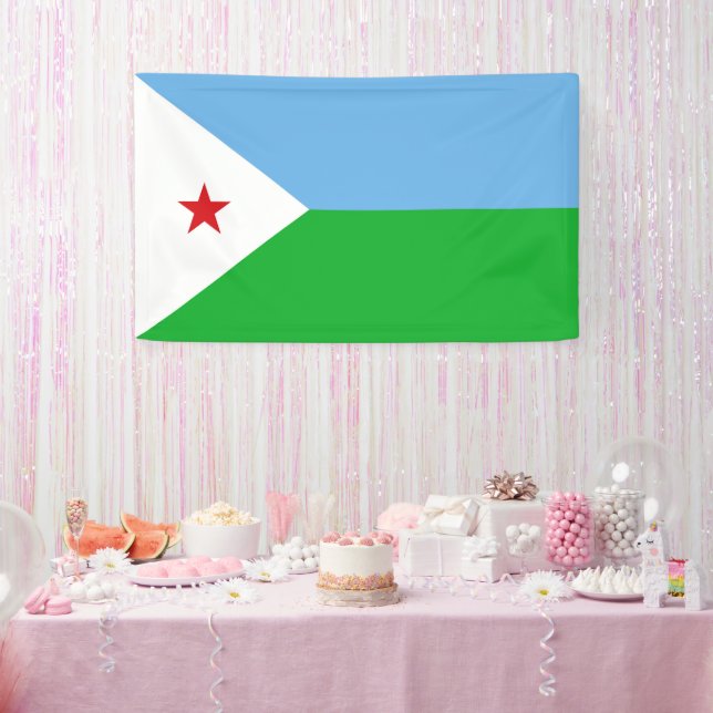 Djibouti flag banner (Party)