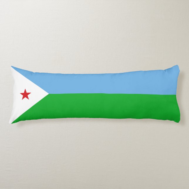 Djibouti flag body cushion (Front)