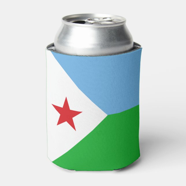 Djibouti Flag Can Cooler (Can Front)
