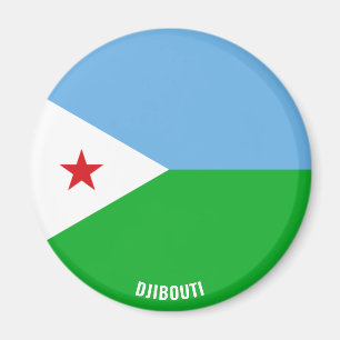 Djibouti Flag Charming Patriotic Magnet