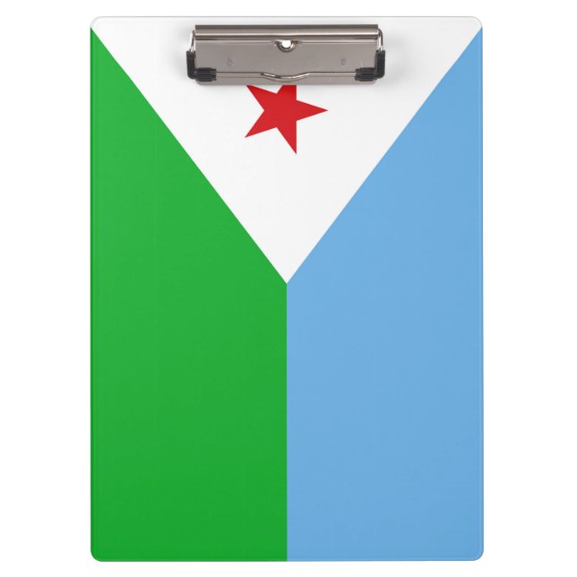 Djibouti flag clipboard (Front)