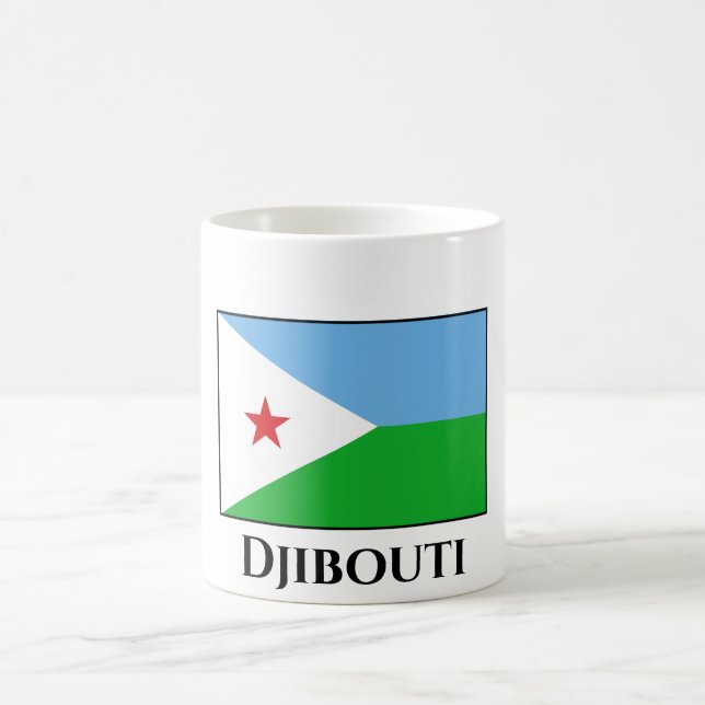 Djibouti Flag Coffee Mug (Center)