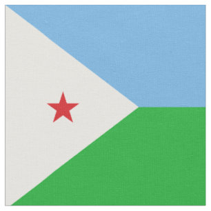 Djibouti flag fabric