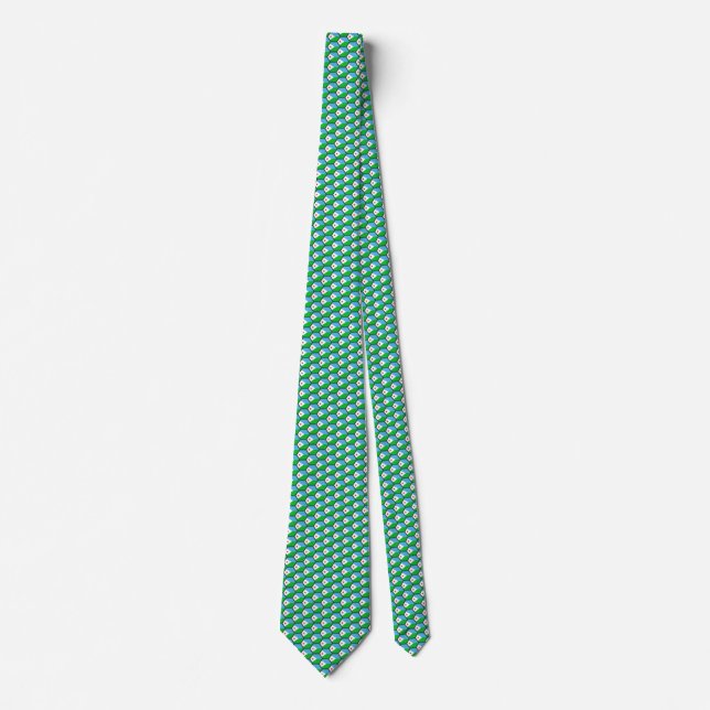 Djibouti Flag Honeycomb Tie (Front)