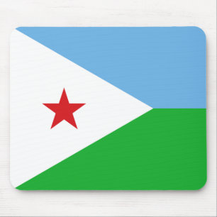 Djibouti Flag Mouse Mat