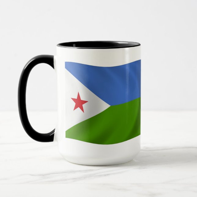 Djibouti Flag Mug (Left)