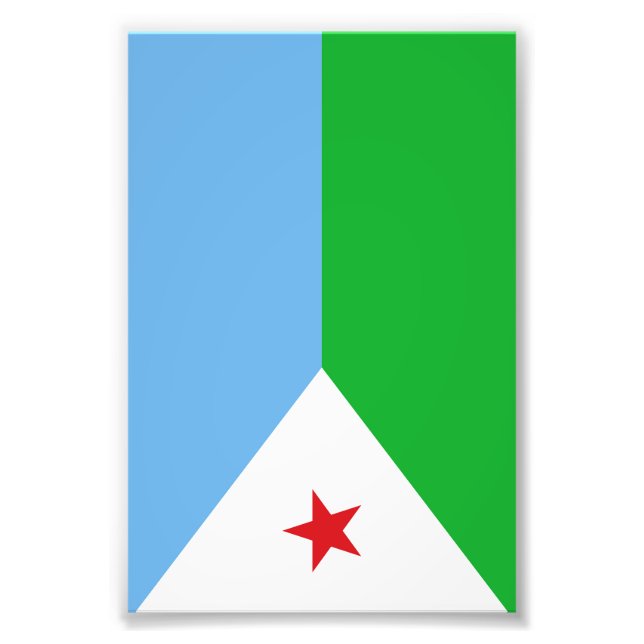 Djibouti flag photo print (Front)