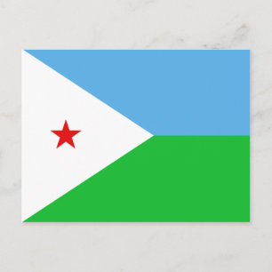 Djibouti Flag Postcard