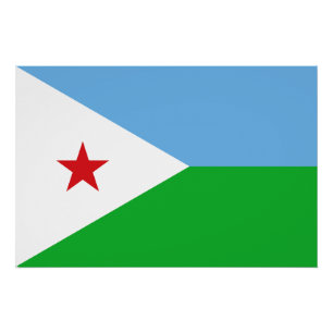 Djibouti Flag Poster