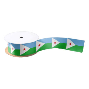 Djibouti Flag Satin Ribbon