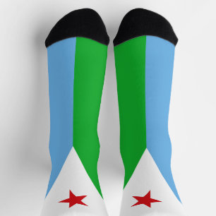 Djibouti Flag Socks