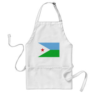 Djibouti Flag Standard Apron