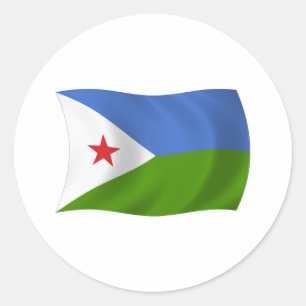 Djibouti Flag Sticker