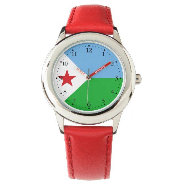 Djibouti Flag Watch (Front)