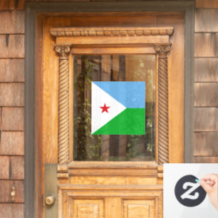 Djibouti flag window cling