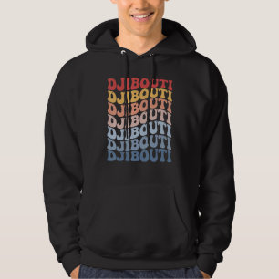 Djibouti Groovy Retro Djiboutian Hoodie