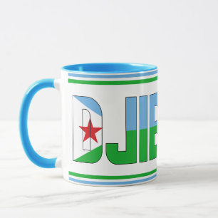Djibouti National Flag Patriotic Coffee Mug
